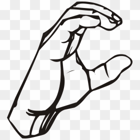 Transparent Sign Language Png - Sign Language Letters C, Png Download - c.png
