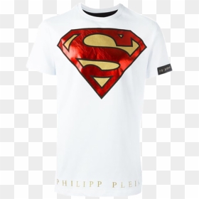 Phillipp Plein Superman Logo T-shirt - Superman Symbol, HD Png Download - cam newton superman png