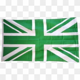 Great Britain Union Jack Green Flag - Uk Flag, HD Png Download - union jack png