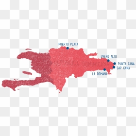 Dominican Republic Map - Amresorts Dominican Republic Map, HD Png Download - dominican republic png