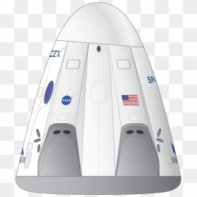 Crewdragon Capsule - Crew Dragon Capsule Transparent, HD Png Download - capsule png