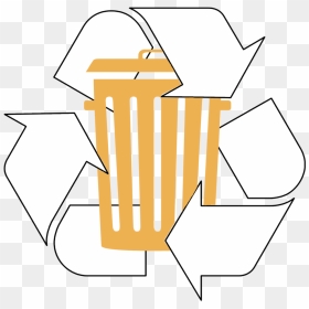 Trash And Recycling Symbol - Recycle Bin Icon White Png, Transparent Png - recycle sign png