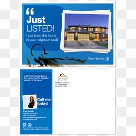 Real Estate Postcard - Flyer, HD Png Download - just listed png