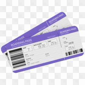 Plane Tickets Png - Plane Ticket Transparent Background, Png Download - pass png