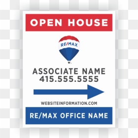 New Remax Open House Signs, HD Png Download - just listed png