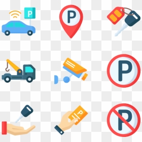 Car Parking Vector Icon, HD Png Download - parking png