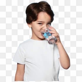Kids Drinking Water From Glass, HD Png Download - vaso de agua png