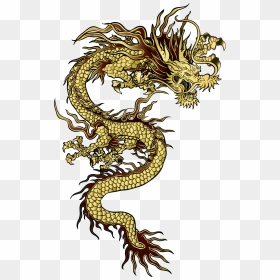 Transparent Chinese Dragon Png, Png Download - gold dragon png
