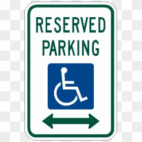 Handicapped Reserved Parking Png Image - Sign, Transparent Png - parking png
