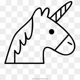 Unicorn Coloring Page - Unicornio Para Dibujar Facil, HD Png Download - unicornios png