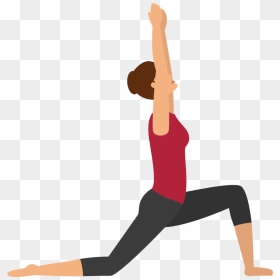 Low Lunge With Back Bend Pose - Picto Salle De Sport Cours Png, Transparent Png - stretching png