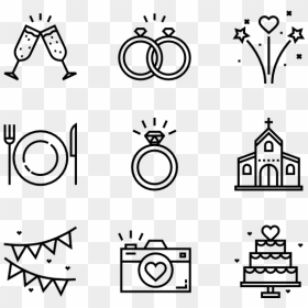 Surf Symbols, HD Png Download - wedding icon png
