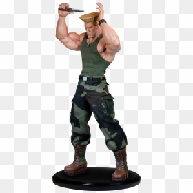 Guile Mixed Media Statue - Guile Do Street Fighter, HD Png Download - guile png