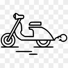 Motorcycle Line Icon Clipart , Png Download - Sportsbike Drawing For Kids, Transparent Png - motorcycle icon png