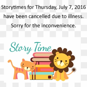 Story Times Canceled - Children's Storytime, HD Png Download - story time png