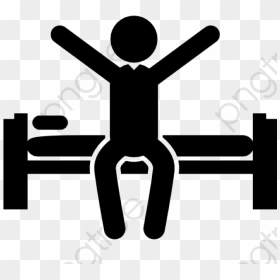 Wake Up Stretching - Waking Up Clipart Black And White, HD Png Download - stretching png