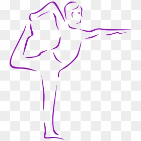 Natarajasana Clipart, HD Png Download - stretching png