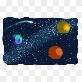 Space Sketched Clip Arts - Galaxy Transparent Galaxy Outer Space Clipart, HD Png Download - outer space png