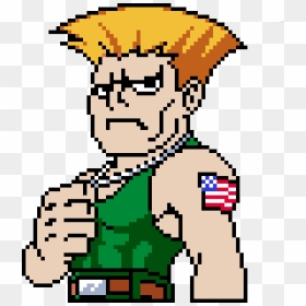 Guile Street Fighter Pixel, HD Png Download - guile png