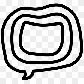 Sm New Logo-blk Icon - Line Art, HD Png Download - speech icon png