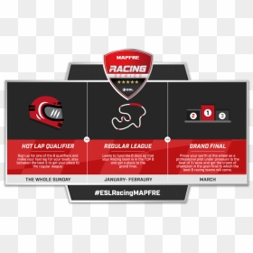 Esl Racing Series Mapfre Arrives To Rfactor - Graphic Design, HD Png Download - esl png