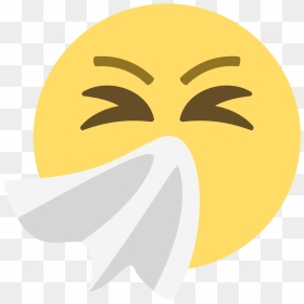 Spread By Coughs And Sneezes, Flu Viruses Can Live - Emoji Resfriado, HD Png Download - trash emoji png