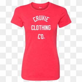 Cruvie Womens Tshirt Red Wht Ccc , Png Download - Active Shirt, Transparent Png - ccc png