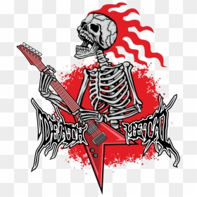 Rockstar Drawing Grunge - Zombie Guitar, HD Png Download - heavy metal png