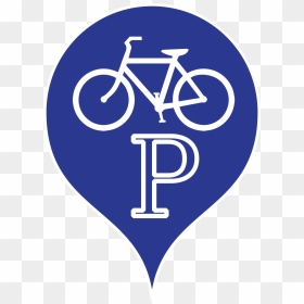 Bike Parking Sign Clip Arts - Bike Route Sign, HD Png Download - parking png