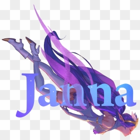 Star Guardian Janna Promo League Of Legends Artwork - League Of Legends Star Guardian Quote, HD Png Download - janna png