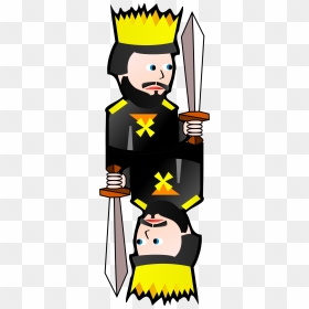 Double King Of Spades Clip Arts - Clipart Medieval Monarch, HD Png Download - spades png