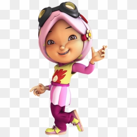 Boboiboy Yaya Waving - Yaya Boboiboy, HD Png Download - waving hand png