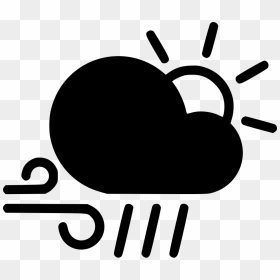 Day Wind Cloud Rain Sun Svg Png Icon Free Download - Cloud Wind Icons, Transparent Png - wind icon png