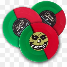 Ltd Ed Red/green Split Variant Set - Horror Xmass Misfits Vinyl, HD Png Download - misfits png