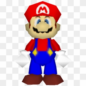 #smashbros #smash #64 #smashbros64 Super Smash Bros - Mario Smash 64 Model, HD Png Download - super mario 64 mario png