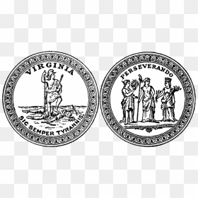 Seal Of Virginia , Obverse And Reverse - Virginia State Seal No Background, HD Png Download - reverse png