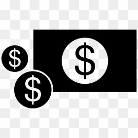 Dollar Bill And Coins - Design Ideas For Graphic Designers, HD Png Download - dollar bill icon png