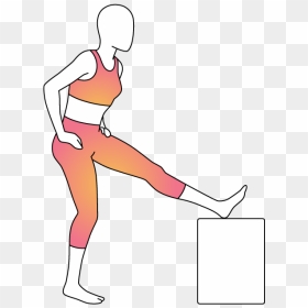 Arms Woman Png Bent - Standing Hamstring Stretch Png, Transparent Png - stretching png