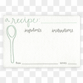 Thumb Image - Display Device, HD Png Download - recipe card png