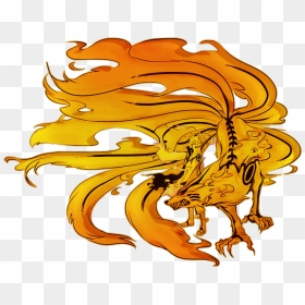 #naruto #kurama #kyuubi #six Paths #anime #ninetails, HD Png Download - ninetails png
