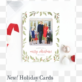 New Holiday Cards - Best Family Christmas Photo Cards, HD Png Download - holiday card png