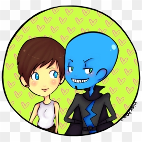Megamind And Roxanne By Hieilovescookies, HD Png Download - megamind png