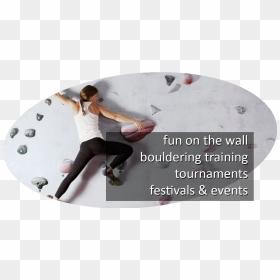 Bouldering Programs - Woman Rock Climbing, HD Png Download - rock wall png