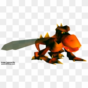 Number 4 - - Dogadon - Donkey Kong - Donkey Kong 64 - Donkey Kong 64 Boss, HD Png Download - donkey kong 64 png