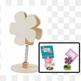 Diy Wood Flower Recipe Card Holders - Floral Design, HD Png Download - recipe card png
