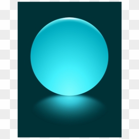 Cyan Sphere Blurred Reflection - Circle, HD Png Download - blurred png