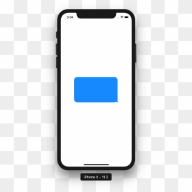 Text Bubble Png Iphone Blue Message Transparent, Png Download - chat bubbles png