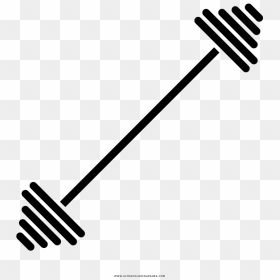 Barbell Coloring Page - Cross Weights, HD Png Download - barra png