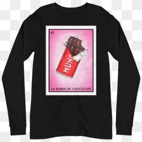 La Barra De Chocolate Printfile Front Mockup Front - Long-sleeved T-shirt, HD Png Download - barra png
