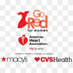 American Heart Association Logo Png - Logo Go Red For Women Png, Transparent Png - american heart association logo png